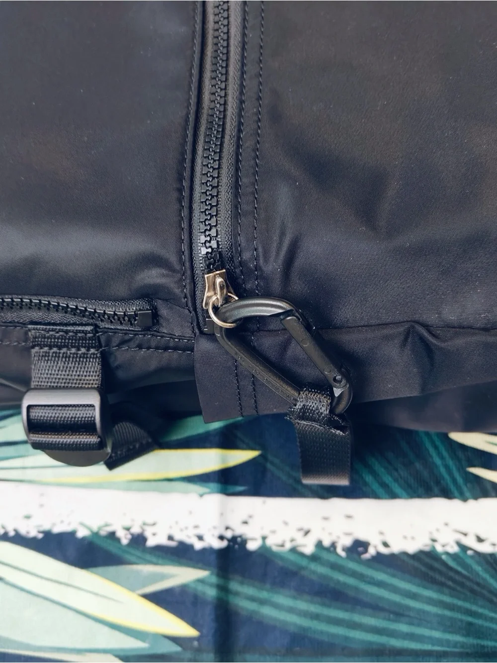 💕lululemon athletica Black matte logo backpack 22L